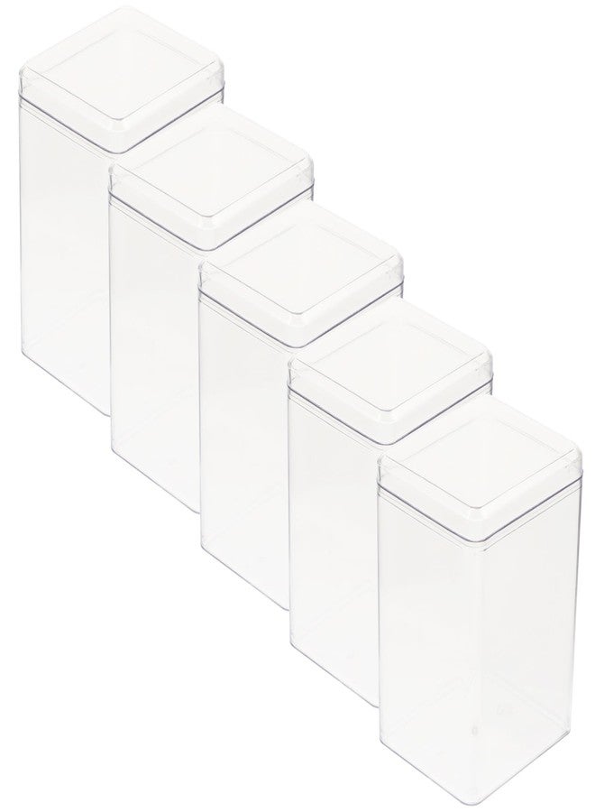 HOOTNEE Clear Figure Display Boxes 5 Pack Transparent Action Figure Storage Cabinets Miniature Model Display Cases Dust Proof Protective Showcase - Image 1